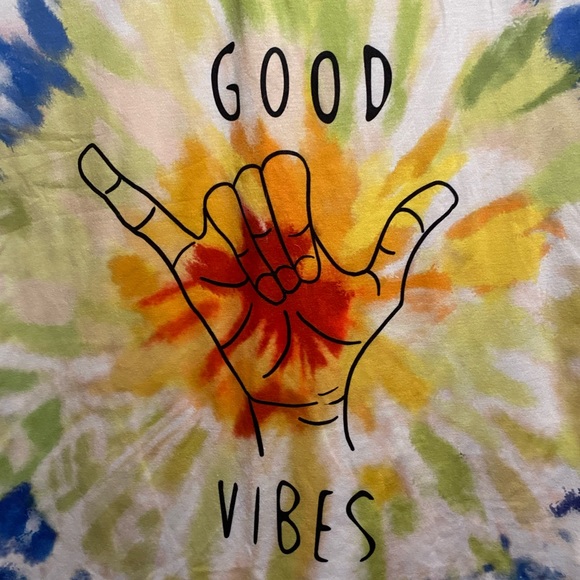 tie-dye good vibes shirt - Picture 5 of 7